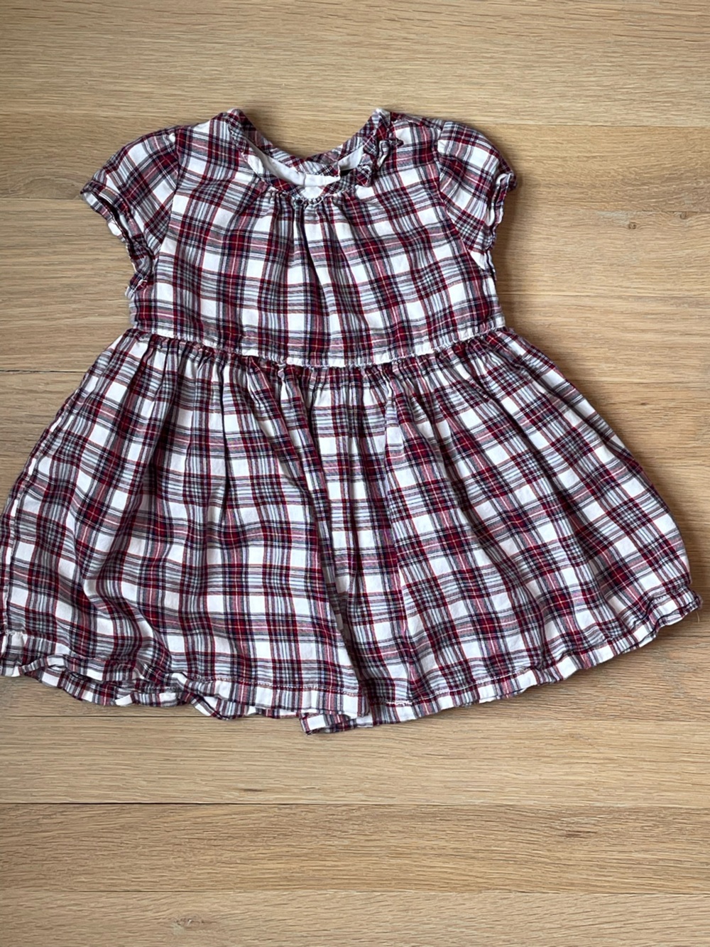 Baby Gap Plaid Short Sleeve Dress 18-24 Months